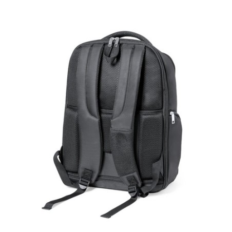Sac à Dos Publicitaire Personnalisé Éco-responsable Mauroz Matières : nylon Couleurs : noir cadeau entreprise pas cher