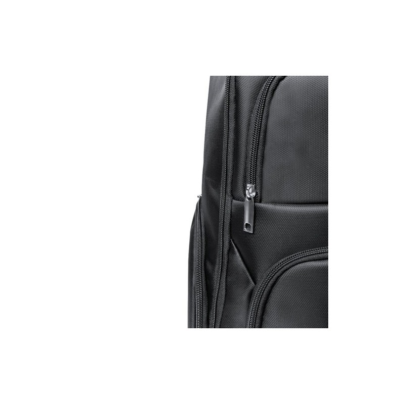 Sac à Dos Publicitaire Personnalisé Éco-responsable Mauroz Matières : nylon Couleurs : noir impression haute définition