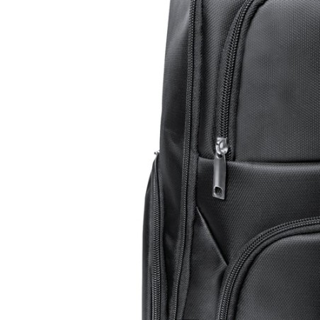 Sac à Dos Publicitaire Personnalisé Éco-responsable Mauroz Matières : nylon Couleurs : noir impression haute définition