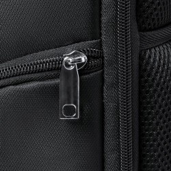 Sac à Dos Publicitaire Personnalisé Éco-responsable Mauroz Matières : nylon Couleurs : noir marquage laser ultra précis