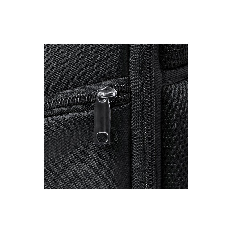 Sac à Dos Publicitaire Personnalisé Éco-responsable Mauroz Matières : nylon Couleurs : noir marquage laser ultra précis