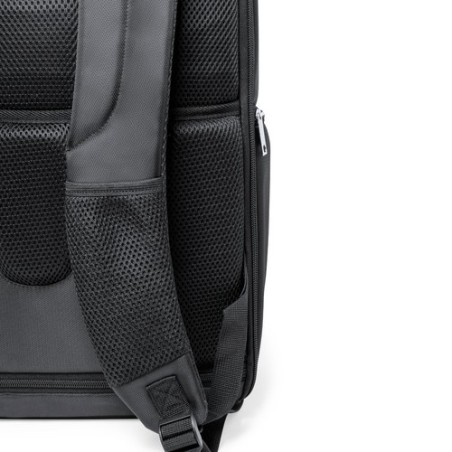 Sac à Dos Publicitaire Personnalisé Éco-responsable Mauroz Matières : nylon Couleurs : noir livraison express 24h 48h