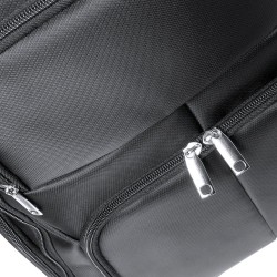 Sac à Dos Publicitaire Personnalisé Éco-responsable Mauroz Matières : nylon Couleurs : noir objet promotionnel éco-responsable
