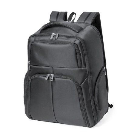 Sac à Dos Publicitaire Personnalisé Éco-responsable Mauroz Matières : nylon Couleurs : noir cadeau collaborateur premium