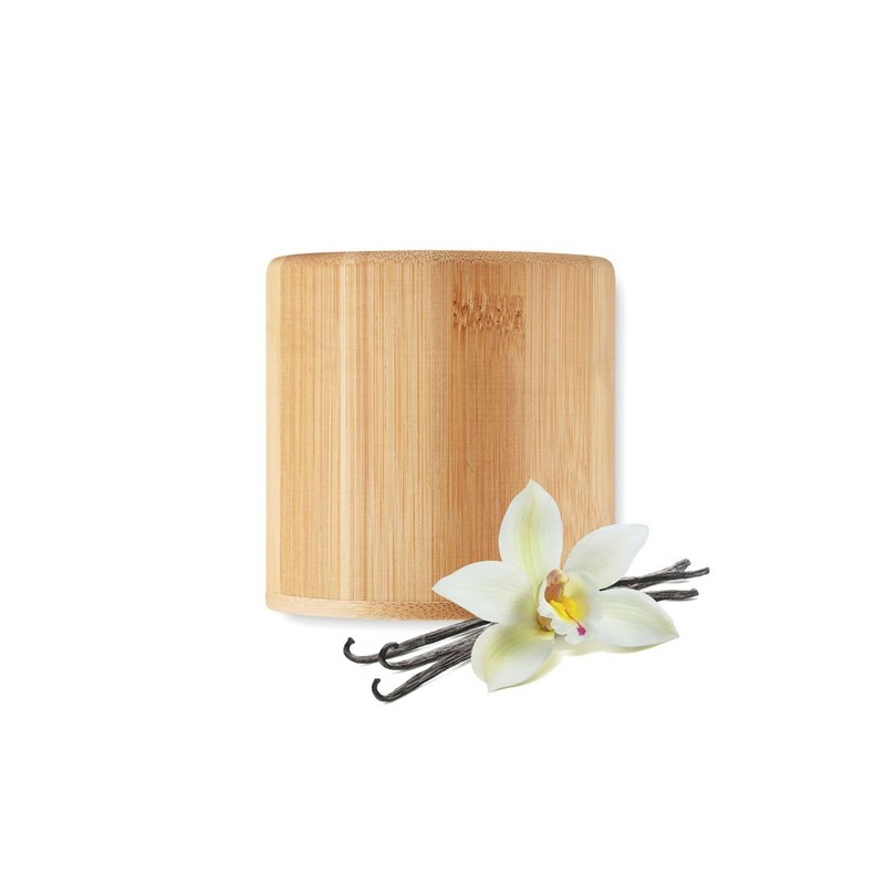 Bougie parfumée  en cire végétale 160 g - GIZA Matières : cire Couleurs : bois impression haute définition