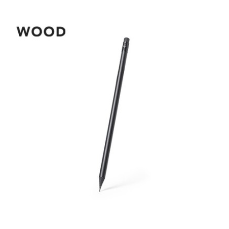 Crayon Personnalisé Éco-responsable - Objets Publicitaires Nexio Matières : bois Couleurs : noir personnalisable avec votre logo
