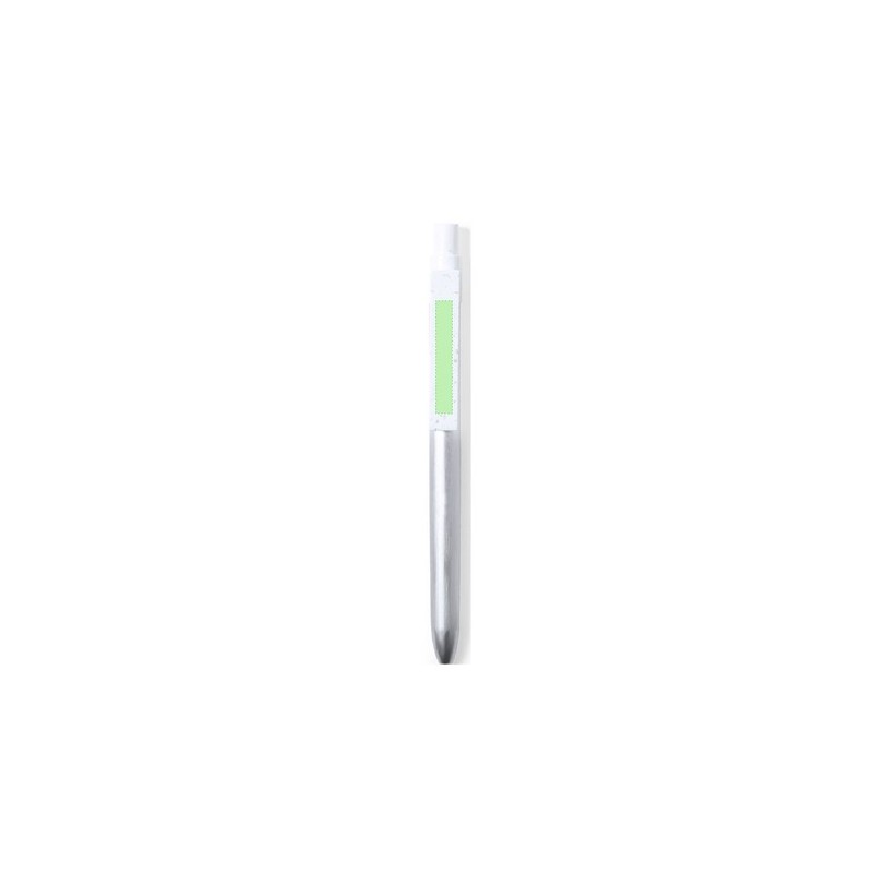 Set Éco-responsable de Stylo et Roller Personnalisé Harzur Matières : aluminium recyclé  Couleurs : argenté objet promotionnel é