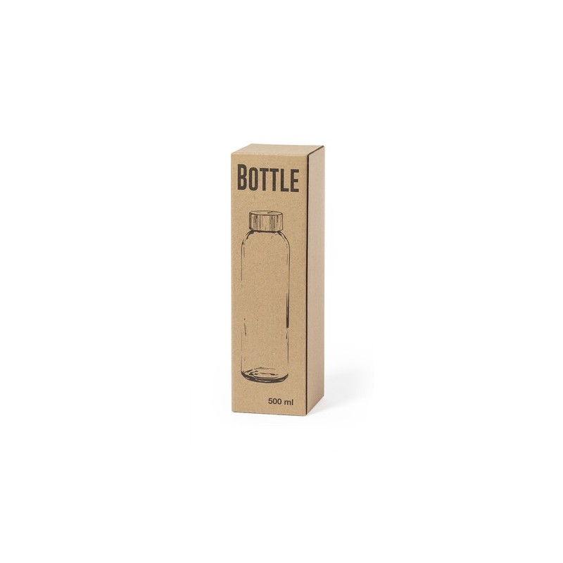 Gourde en Verre Personnalisée de 500ml - Yonsol Matières : bambou cadeau entreprise pas cher