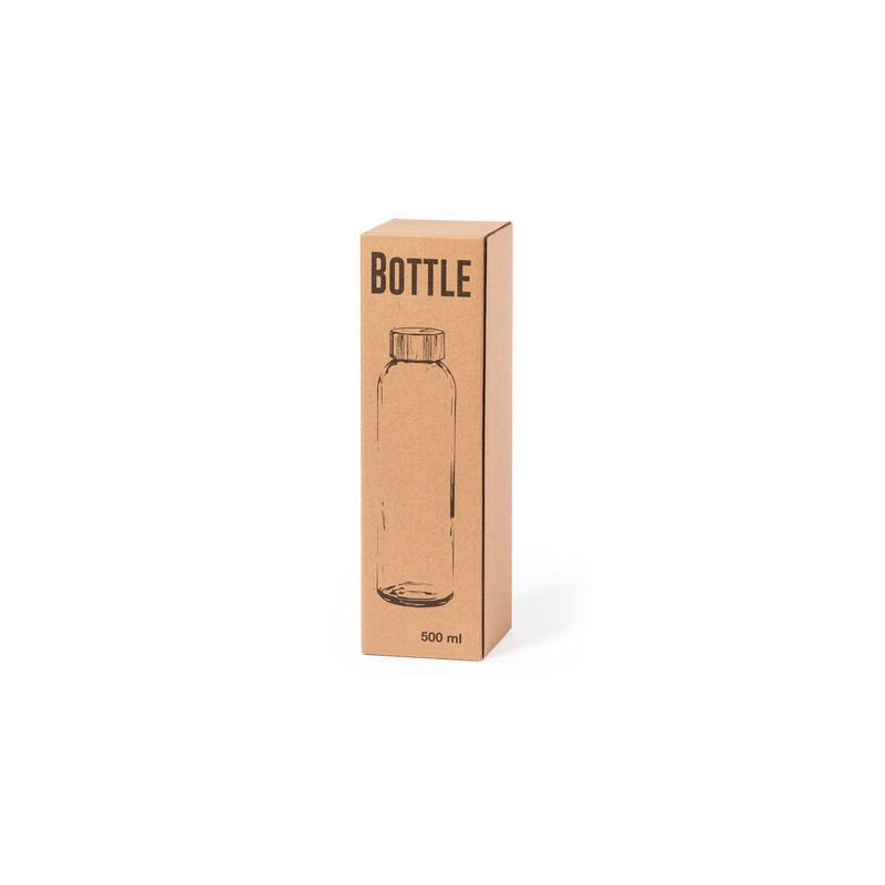 Gourde en Verre Personnalisée de 500ml - Yonsol Matières : bambou goodies publicitaire événementiel