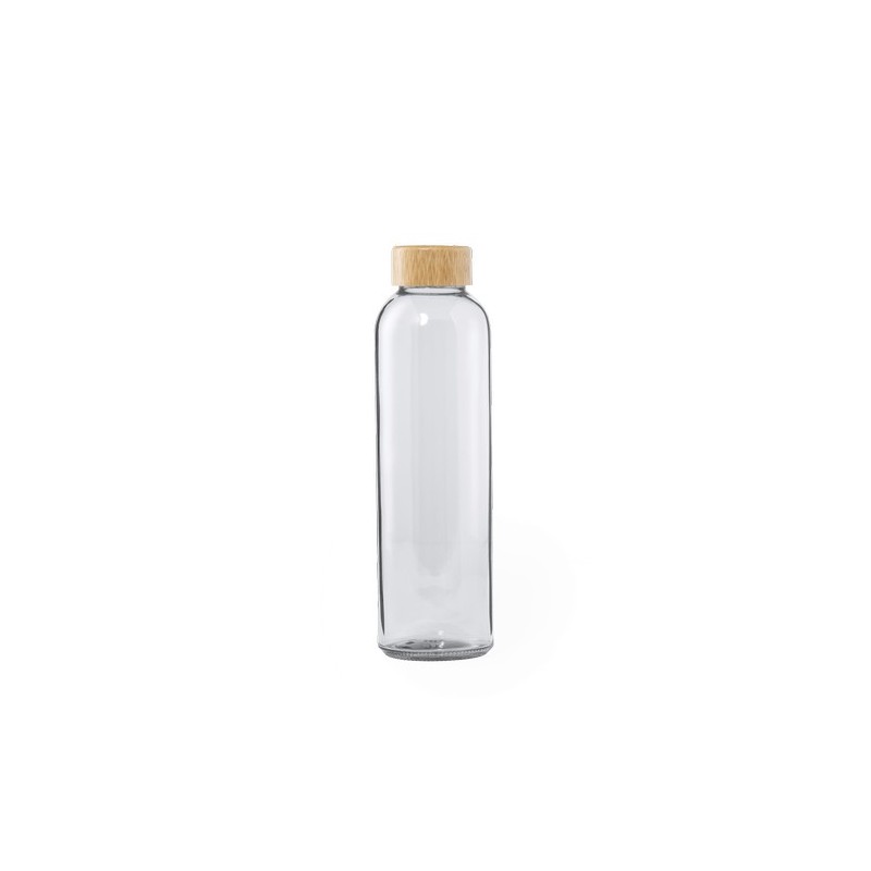 Gourde en Verre Personnalisée de 500ml - Yonsol Matières : bambou impression haute définition