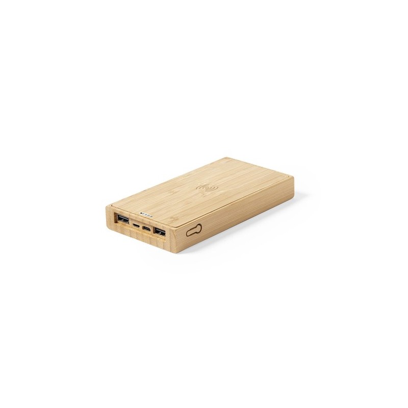 Batterie personnalisée 10 000 mAh - Power Bank Diuk Fsc Matières : bambou impression haute définition
