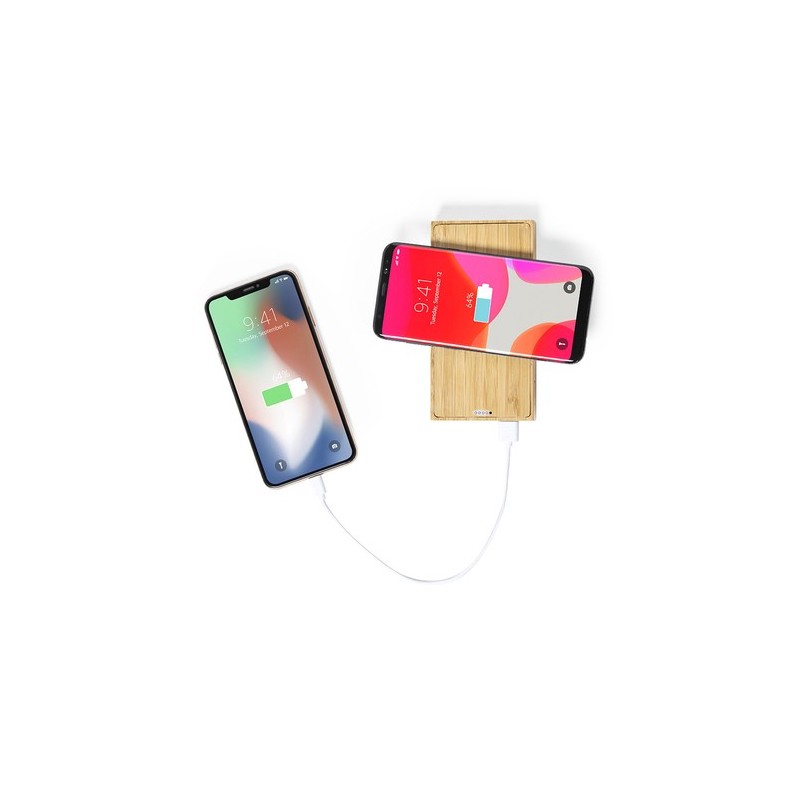 Batterie personnalisée 10 000 mAh - Power Bank Diuk Fsc Matières : bambou livraison express 24h 48h