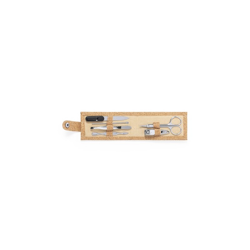 Set de Manucure Éco-responsable et Pratique Personnalisé Treisy Matières : liège personnalisable avec votre logo