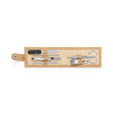 Set de Manucure Éco-responsable et Pratique Personnalisé Treisy Matières : liège personnalisable avec votre logo