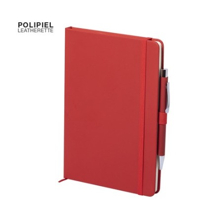 Bloc Notes Personnalisé Éco-responsable Objet Publicitaire - Robin Matières : PU Couleurs : bleu cadeau collaborateur premium