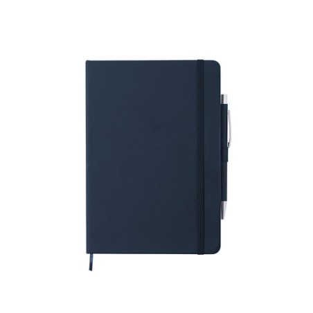 Bloc Notes Personnalisé Éco-responsable Objet Publicitaire - Robin Matières : PU Couleurs : bleu personnalisation rapide en Fran