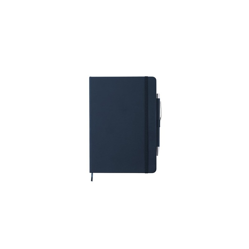 Bloc Notes Personnalisé Éco-responsable Objet Publicitaire - Robin Matières : PU Couleurs : bleu marine personnalisable avec vot