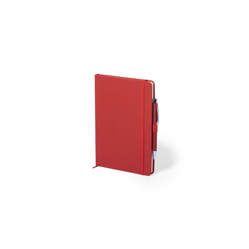 Bloc Notes Personnalisé Éco-responsable Objet Publicitaire - Robin Matières : PU Couleurs : bleu marine accessoire événementiel 