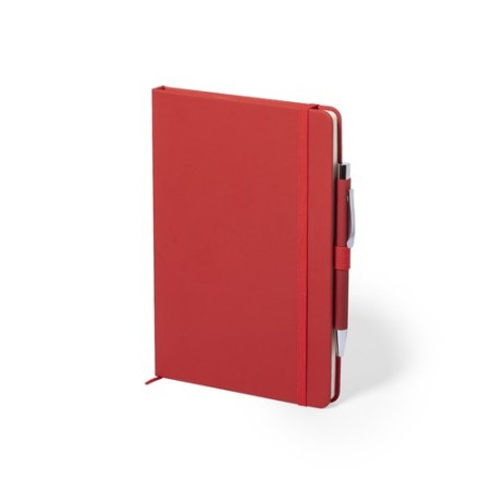 Bloc Notes Personnalisé Éco-responsable Objet Publicitaire - Robin Matières : PU Couleurs : bleu marine accessoire événementiel 