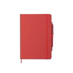 Bloc Notes Personnalisé Éco-responsable Objet Publicitaire - Robin Matières : PU Couleurs : rouge goodies publicitaire événement