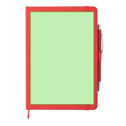 Bloc Notes Personnalisé Éco-responsable Objet Publicitaire - Robin Matières : PU Couleurs : rouge accessoire événementiel unique