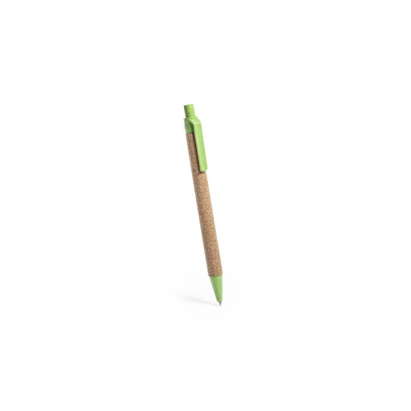 Stylo Éco-responsable Personnalisé pour Cadeau d'Entreprise - Yarden Matières : liège Couleurs : bleu clair cadeau collaborateur