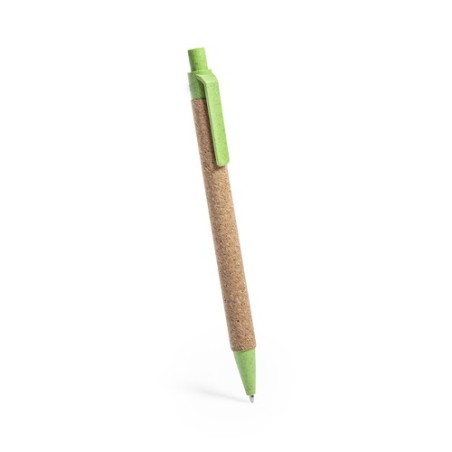 Stylo Éco-responsable Personnalisé pour Cadeau d'Entreprise - Yarden Matières : liège Couleurs : vert accessoire événementiel un