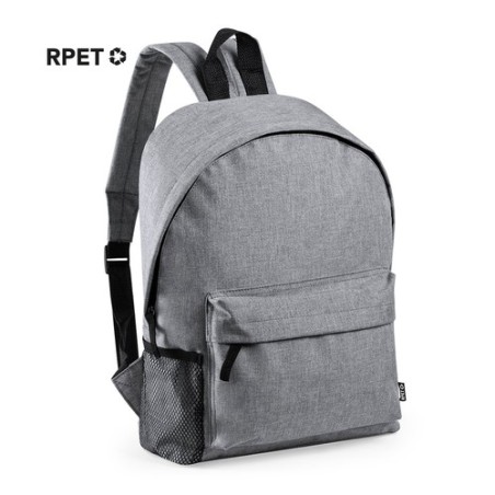 Sac à Dos Éco-responsable et Pratique Personnalisé pas cher - Caldy Couleurs : noir Matières : polyester recyclé personnalisatio