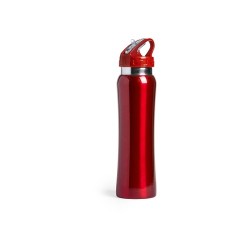 Bidon en acier personnalisé - Smaly Matières : acier inoxydable Couleurs : rouge