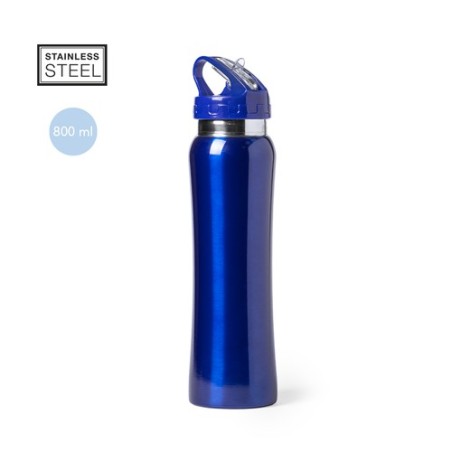 Bidon en acier personnalisé - Smaly Matières : acier inoxydable Couleurs : rouge cadeau collaborateur premium