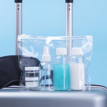 Nécessaire de Voyage Personnalisé avec Accessoires - Flaut Matières : polypropylène (PP) Couleurs : blanc goodies publicitaire é