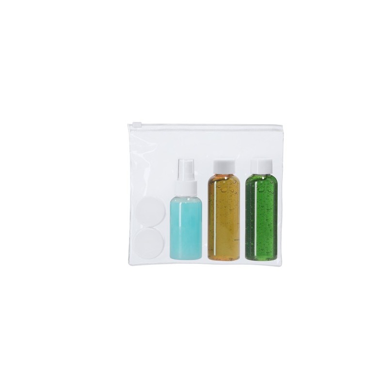 Nécessaire de Voyage Personnalisé avec Accessoires - Flaut Matières : polypropylène (PP) Couleurs : blanc marquage laser ultra p
