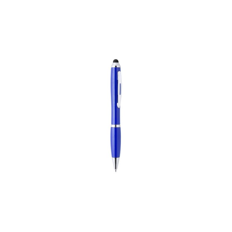 Stylo Multifonction Personnalisé Coloré Stylet Bille Zeril Couleurs : bleu objet publicitaire robuste