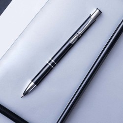 Stylo Coloré Publicitaire Personnalisé Yomil Couleurs : noir accessoire événementiel unique
