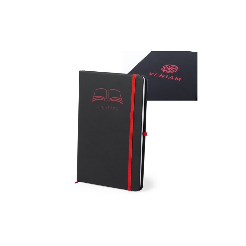 Carnet Personnalisable Éco-responsable Bloc Notes Kefron Matières : PU Couleurs : bleu marquage laser ultra précis