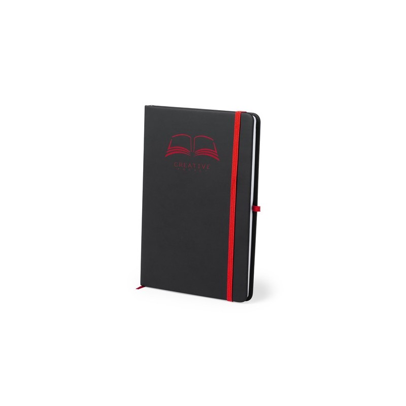 Carnet Personnalisable Éco-responsable Bloc Notes Kefron Matières : PU Couleurs : rouge cadeau entreprise pas cher