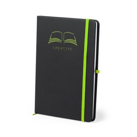 Carnet Personnalisable Éco-responsable Bloc Notes Kefron Matières : PU Couleurs : rouge marquage couleur éclatante