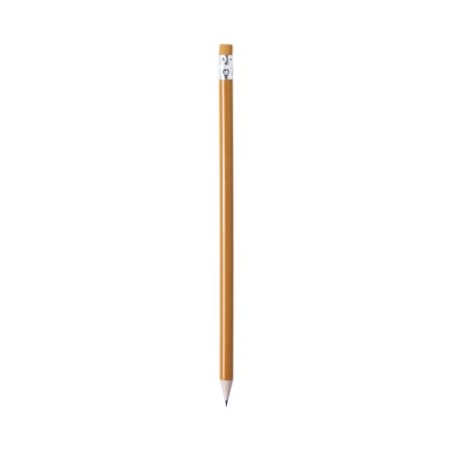 Crayon Personnalisé Publicitaire Melart - Objets Éco-responsables Matières : bois Couleurs : jaune cadeau affaires élégant