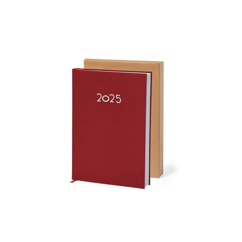 Agenda pas cher personnalisé Canek Matières : PU Couleurs : blanc marquage couleur éclatante
