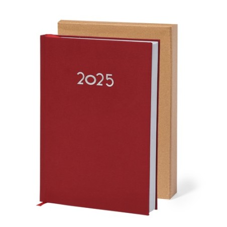 Agenda pas cher personnalisé Canek Matières : PU Couleurs : blanc marquage couleur éclatante