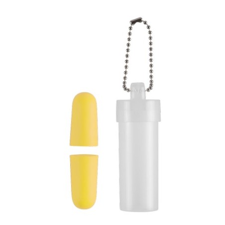 Bouchons Antibruit Personnalisés Éco-responsables - Panoss Matières : EVA Couleurs : rouge marquage laser ultra précis
