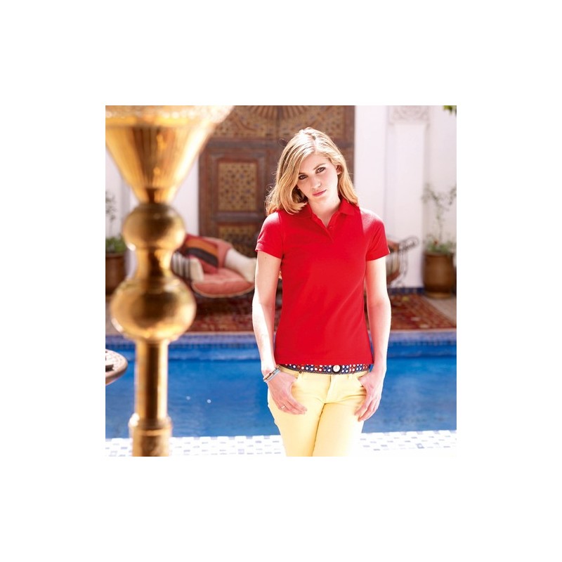 Polo Femme Éco-responsable 65% Coton 35% Polyester - Mode & Objets Publicitaires Matières : coton Taille textile : XS Couleurs :