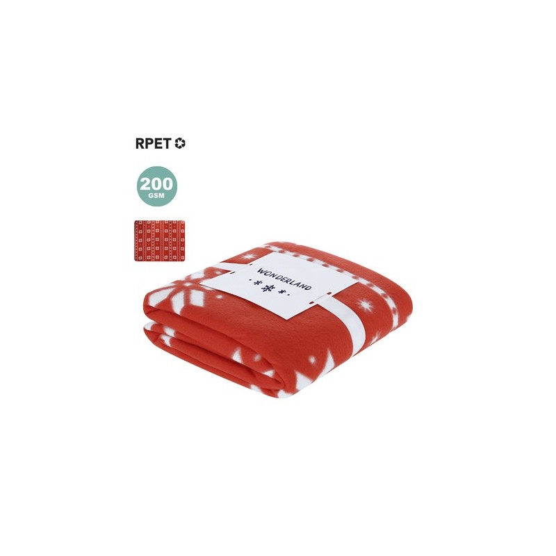 Couverture personnalisée pas cher Yalanny Couleurs : rouge Matières : polyester recyclé