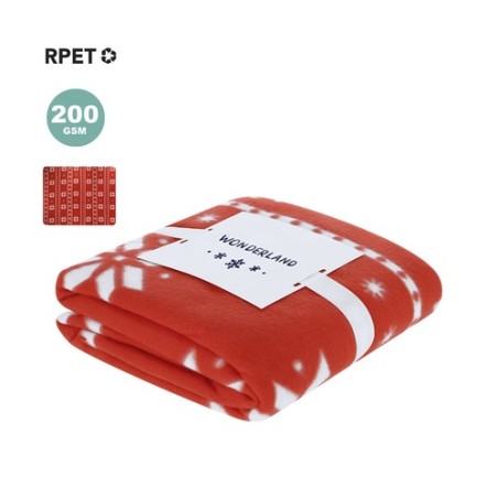 Couverture personnalisée pas cher Yalanny Couleurs : rouge Matières : polyester recyclé