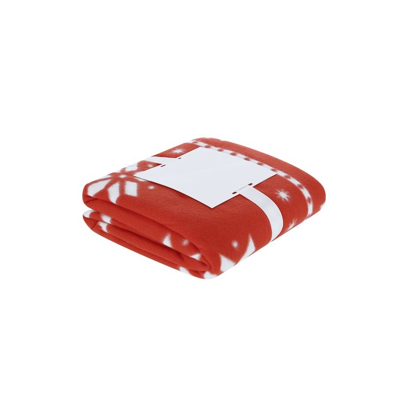 Couverture personnalisée pas cher Yalanny Couleurs : rouge Matières : polyester recyclé cadeau entreprise pas cher