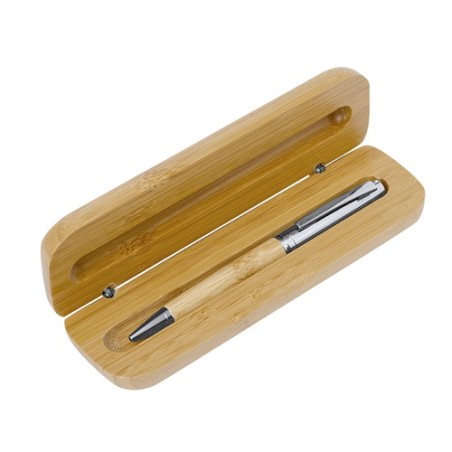 Stylo Éco-responsable Personnalisé Élégant - Gutier Matières : bambou goodies publicitaire événementiel