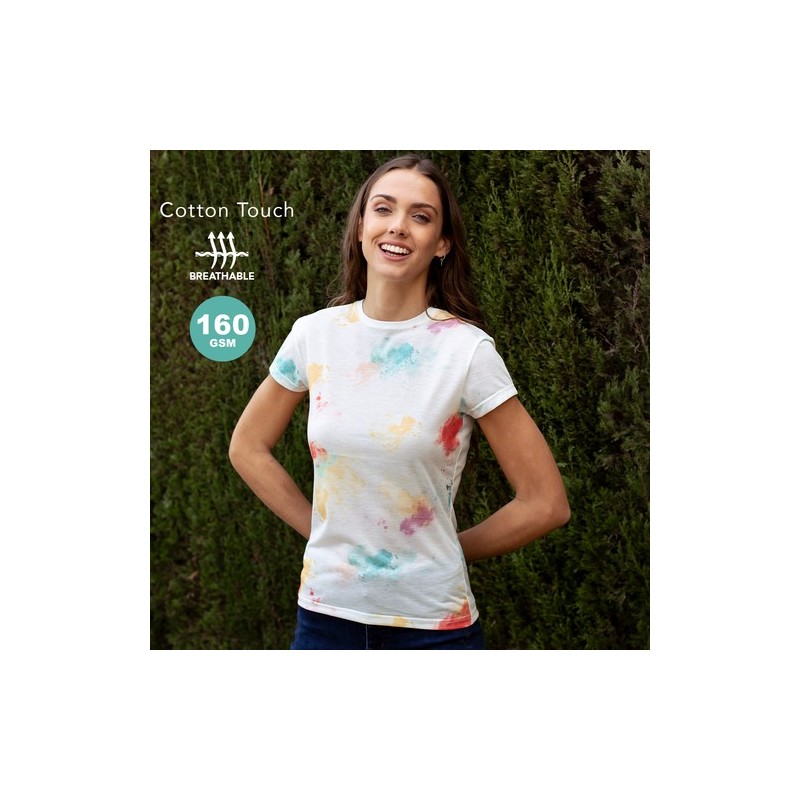 T-Shirt Femme Personnalisé Confortable et Stylé pas cher Hearvin Matières : coton Taille textile : XL