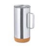 Tasse Isotherme Éco-responsable Personnalisée Thermique - Frilan Matières : liège Couleurs : argenté cadeau entreprise pas cher