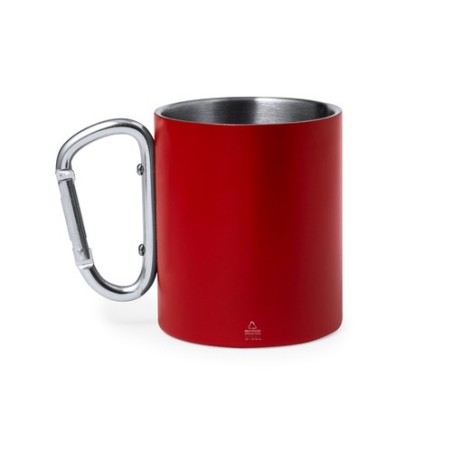Tasse Personnalisable en Acier Inox Recyclé Lecrer Couleurs : rouge Matières : acier inoxydable recyclé