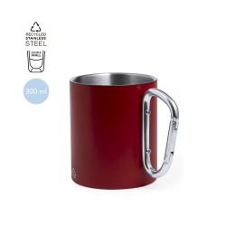 Tasse Personnalisable en Acier Inox Recyclé Lecrer Couleurs : rouge Matières : acier inoxydable recyclé 2